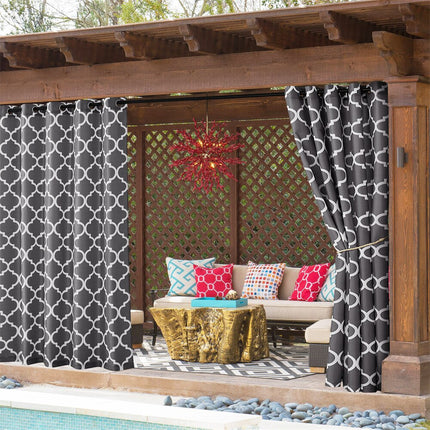 Outdoor-Vorhang wasserabweisend mit Muster