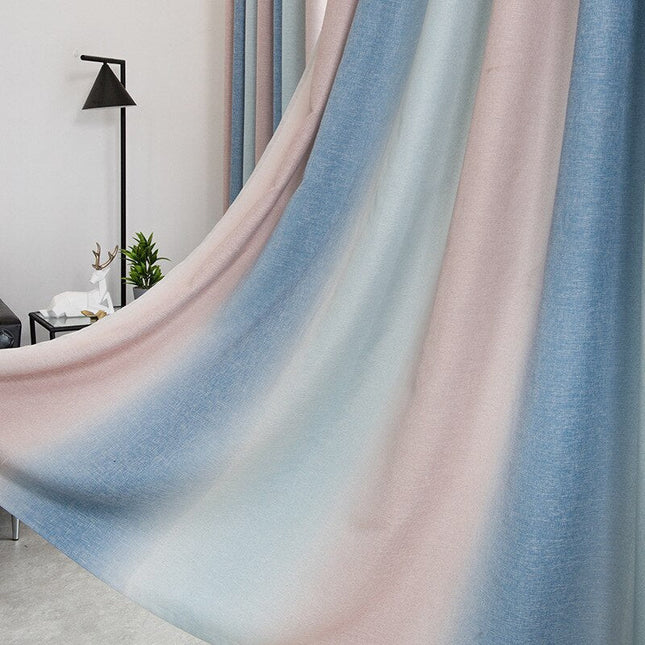 Moderner Vorhang mit sanftem Farbverlauf