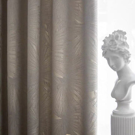 Verdunkelungsvorhang mit dezentem Palmblatt-Muster