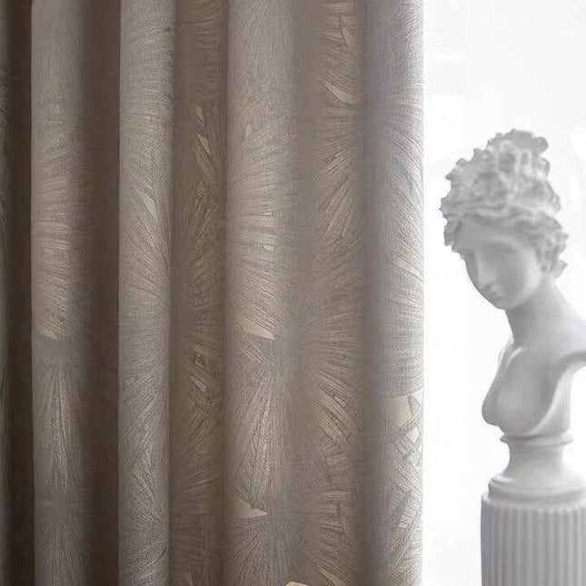 Verdunkelungsvorhang mit dezentem Palmblatt-Muster