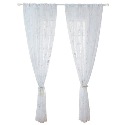 Transparente Gardine Mascaty in Marmor-Optik