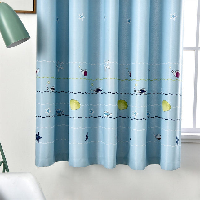 Kinderzimmer Vorhang mit Fische-Muster