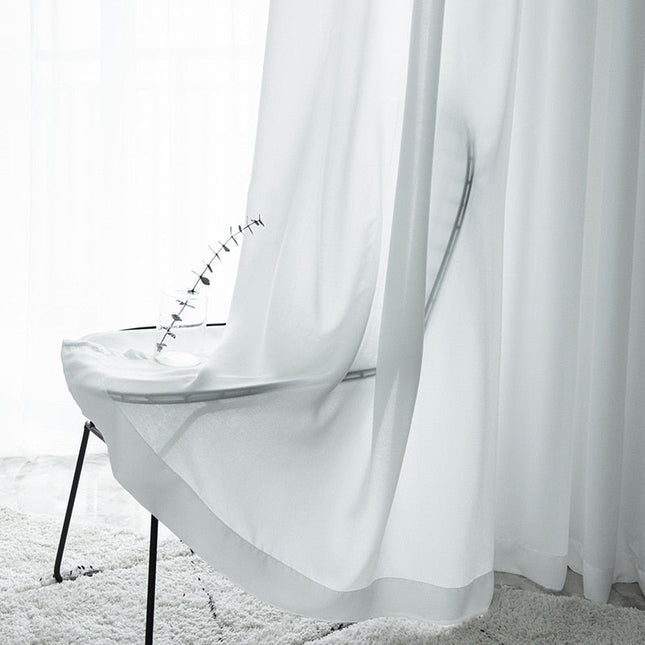 Feiner transparenter Voile-Vorhang für Fenster