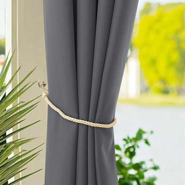 Wetterfester Terrassenvorhang blickdicht mit Ösen