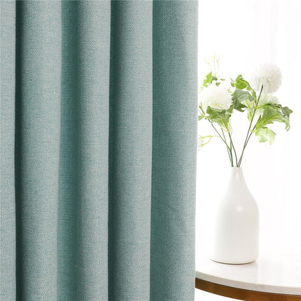 Lichtdämpfender Vorhang blickdicht in Türkis