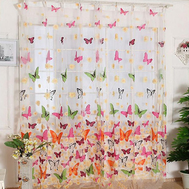 Kinderzimmer Gardine mit Schmetterling-Motiv