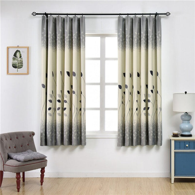 Moderner Dekovorhang Dao mit Blattmuster