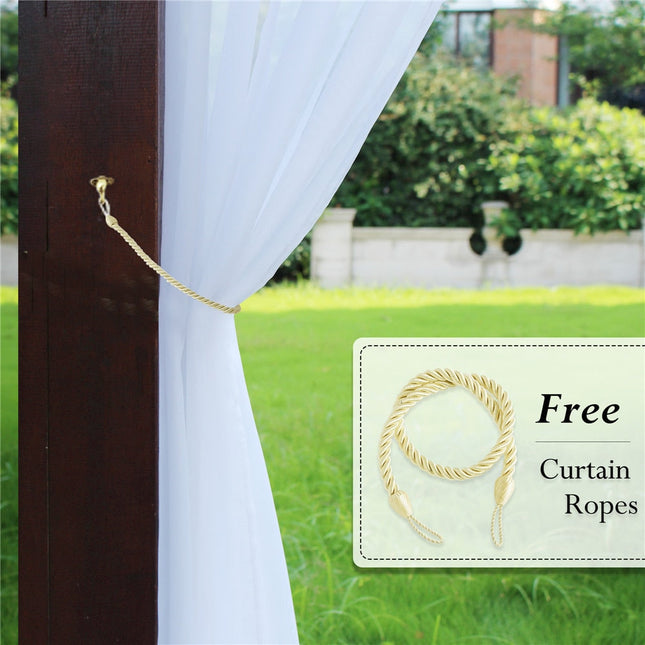 Outdoor Vorhang transparent & wasserabweisend