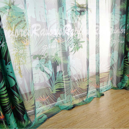 Vorhang mit tropischem Dschungel-Muster