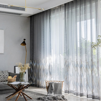 Bestickter Voile-Vorhang Kuala geometrisch