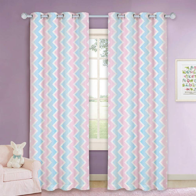 Kinderzimmer Vorhang Elsina mit Chevron-Muster
