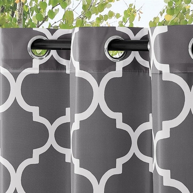 Outdoor-Vorhang wasserabweisend mit Muster