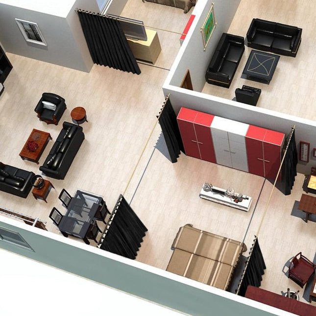 Blickdichter Verdunkelungsvorhang für das Schlafzimmer