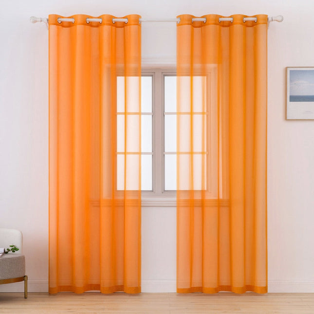 Transparenter Voile Vorhang mit Ösen