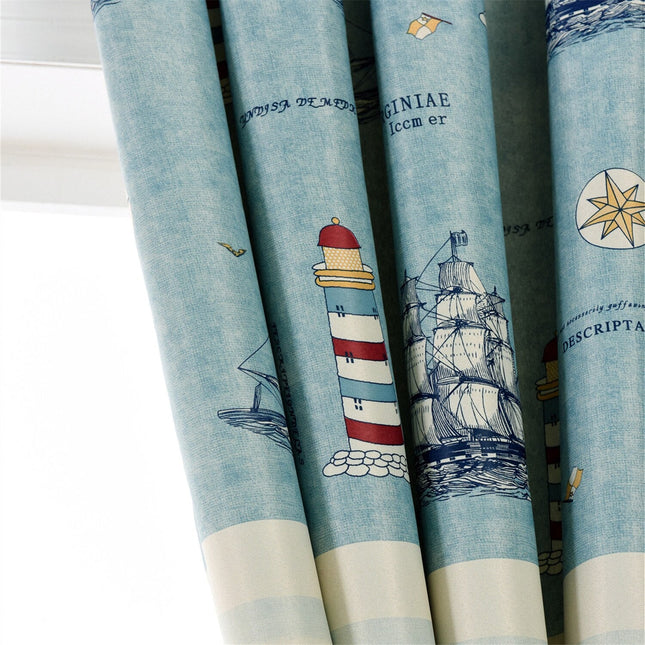 Vorhang Rye mit maritimem Muster