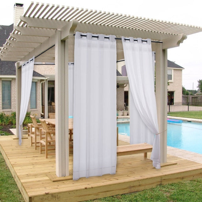 Leichter Outdoor Vorhang transparent mit Ösen