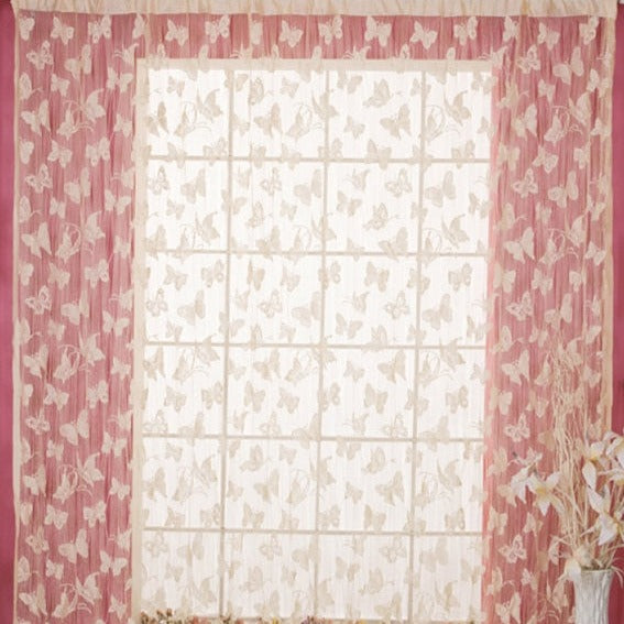 Voile Vorhang mit Schmetterling-Muster