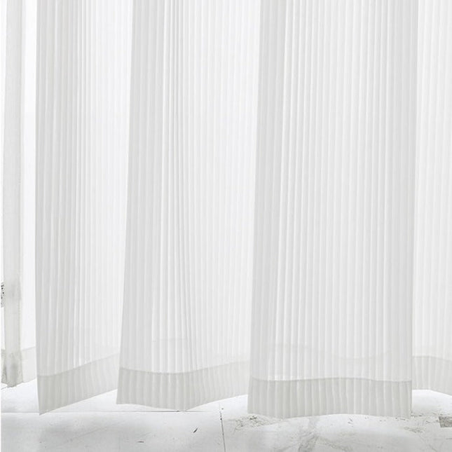 Moderne Plissee-Gardine halbtransparent