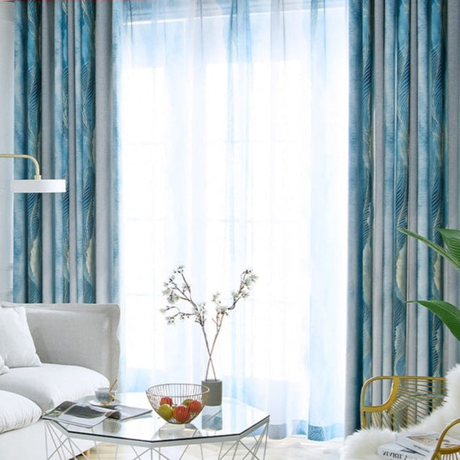 Vorhang mit modernem Fischgrätmuster