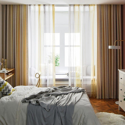Moderne Gardine im Colorblock-Design