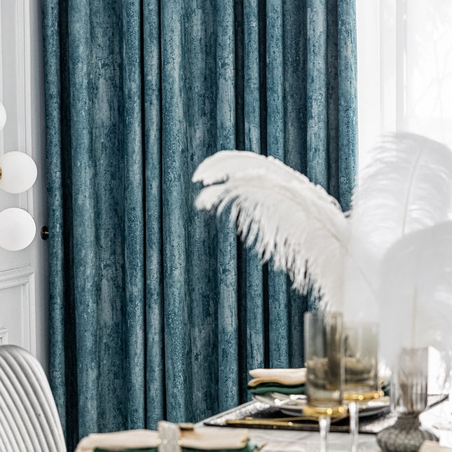 Eleganter Verdunkelungsvorhang in Chenille-Optik