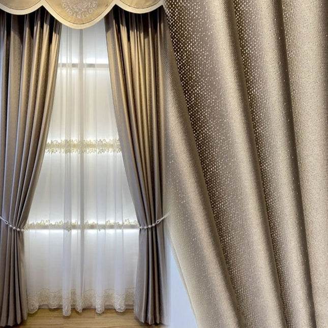 Verdunkelungsvorhang blickdicht mit Glitzer-Effekt
