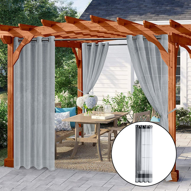 Leichte Outdoor-Gardine für Balkon