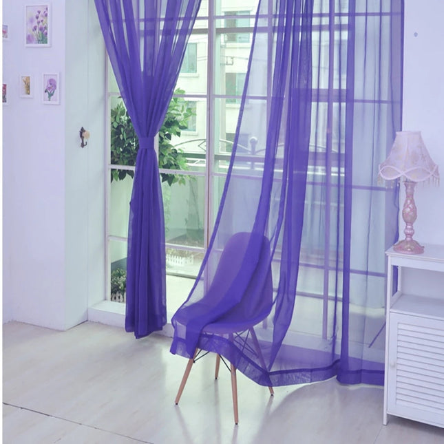 Leichter transparenter Voile Vorhang