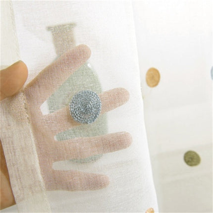 Gardine mit bunten Punkten für Kinderzimmer