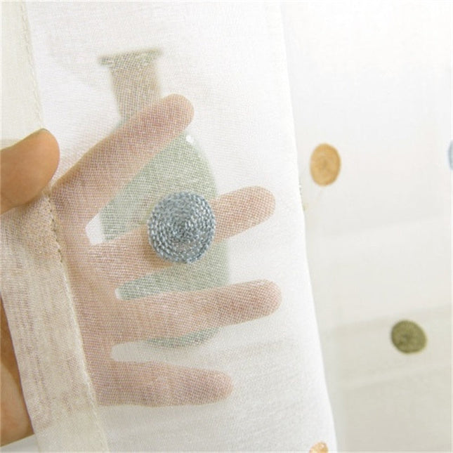 Gardine mit bunten Punkten für Kinderzimmer