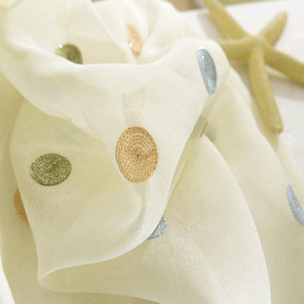 Gardine mit bunten Punkten für Kinderzimmer