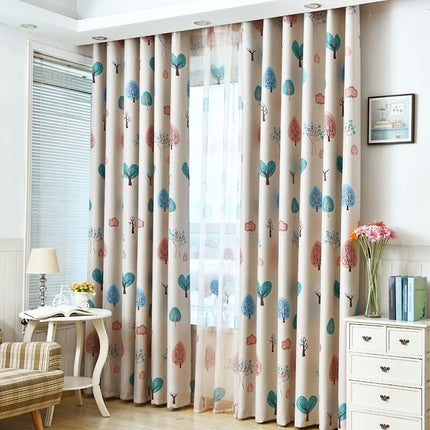 Gardine für Kinderzimmer mit Baum-Motiv