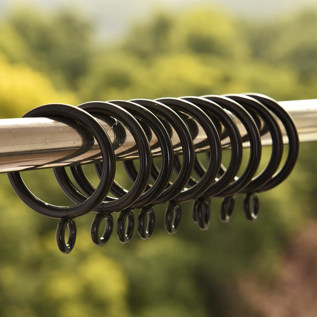 Gardinenringe aus Metall mit Haken