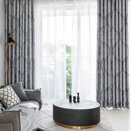 Verdunkelungsvorhang Tyrone mit Blättermuster