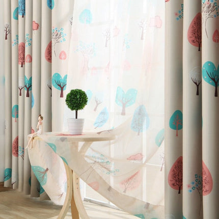 Gardine für Kinderzimmer mit Baum-Motiv