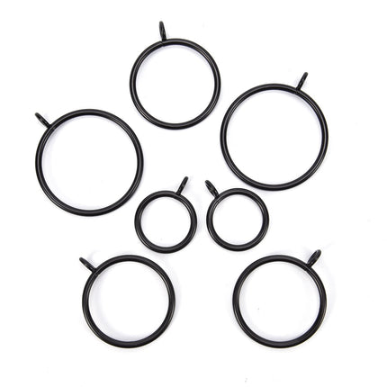 Gardinenringe aus Metall mit Haken