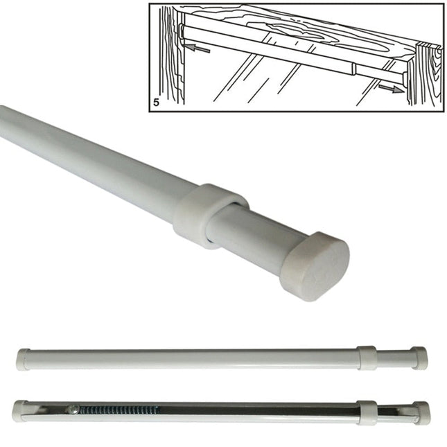 Ausziehbare Klemmstange für Vorhänge