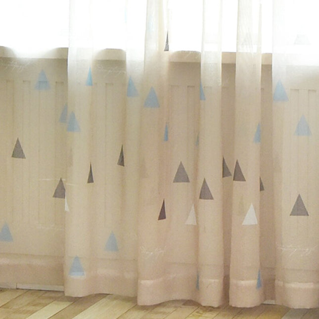 Voile Vorhang mit geometrischem Muster