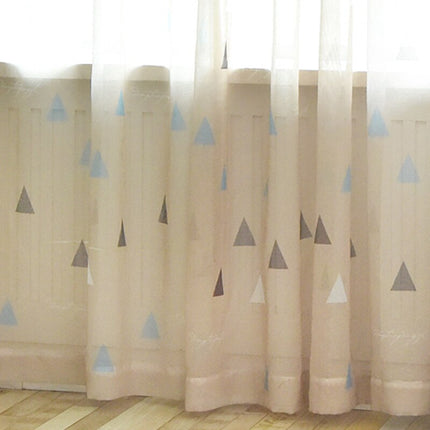 Voile Vorhang mit geometrischem Muster