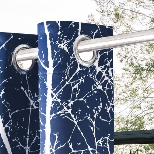 Outdoor-Vorhang Laira mit Zweig-Muster