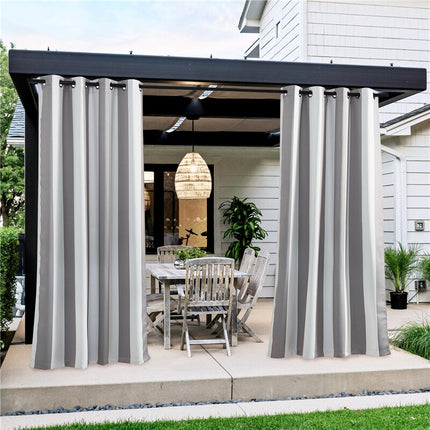 Gestreifter Outdoor Vorhang für Balkon