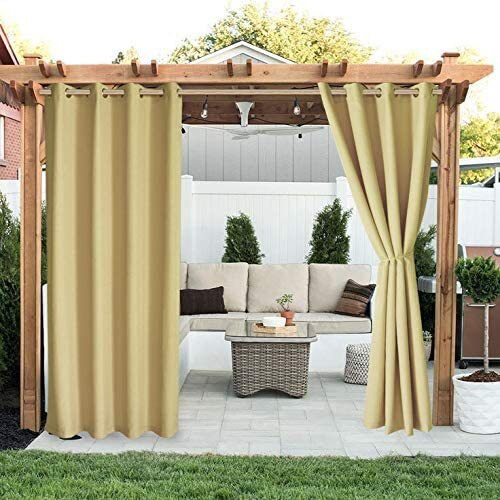 Outdoor-Sichtschutzvorhang für Terrasse und Pergola