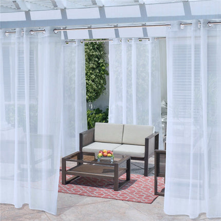 Outdoor Vorhang transparent & wasserabweisend