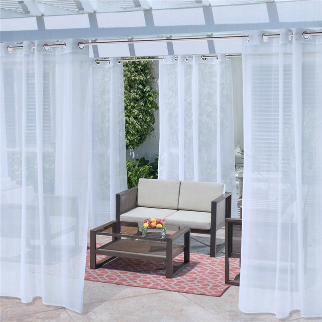 Outdoor Vorhang transparent & wasserabweisend