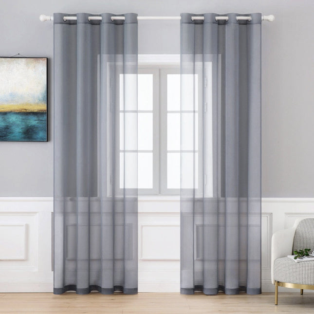 Transparenter Voile Vorhang mit Ösen