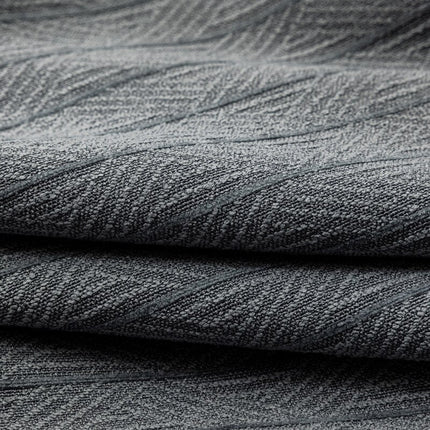 Strukturierter Verdunkelungsvorhang in modernem Grau