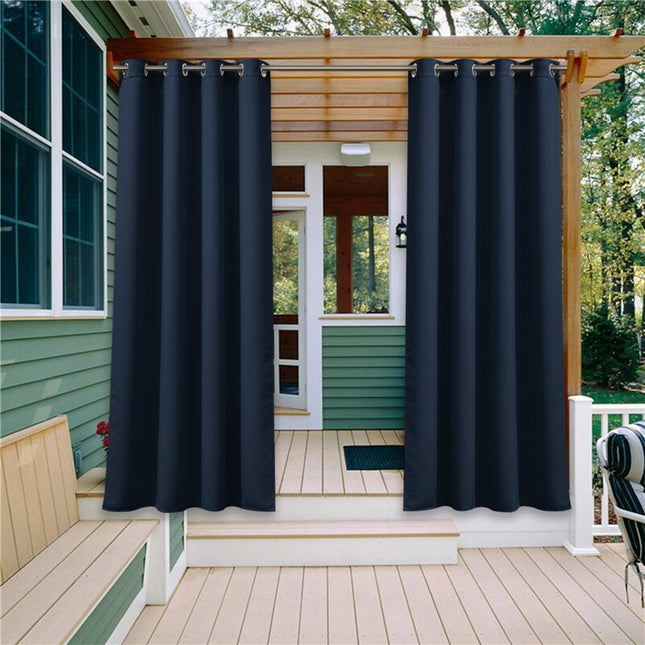 Wetterfester Outdoor-Vorhang Alaya mit Ösen