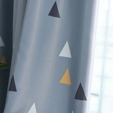 Moderner Vorhang Temilo mit Dreieck-Muster