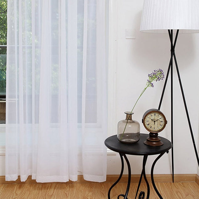 Einfache transparente Voile Gardine