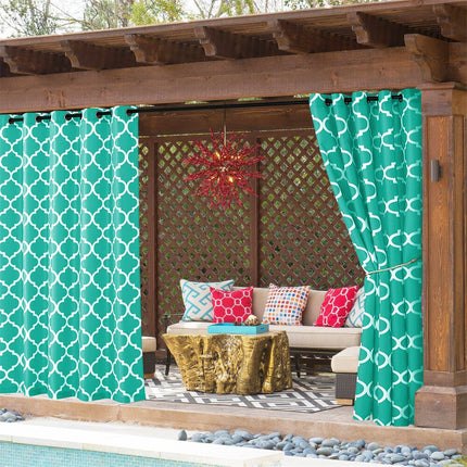 Outdoor-Vorhang wasserabweisend mit Muster